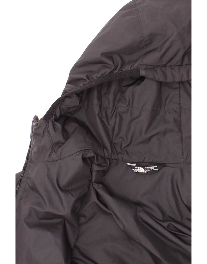 Giacca imbottita con cappuccio grafica per ragazzi The North Face 7-8 anni piccola nera