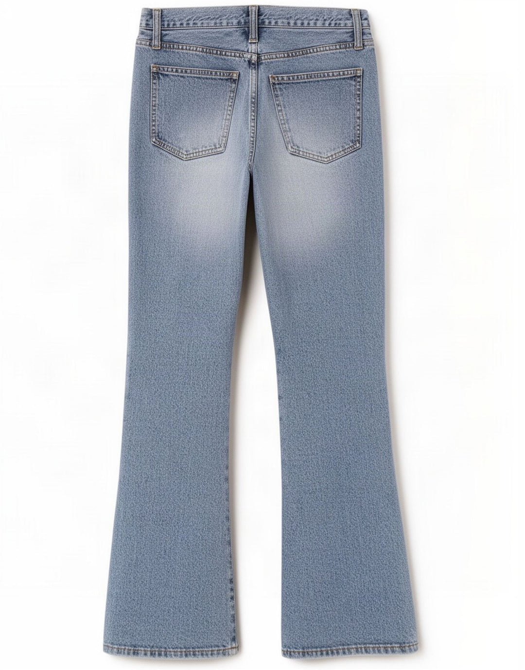 Benetton Jeans svasati da donna IT 42 Medio W32 L30 Blu Cotone
