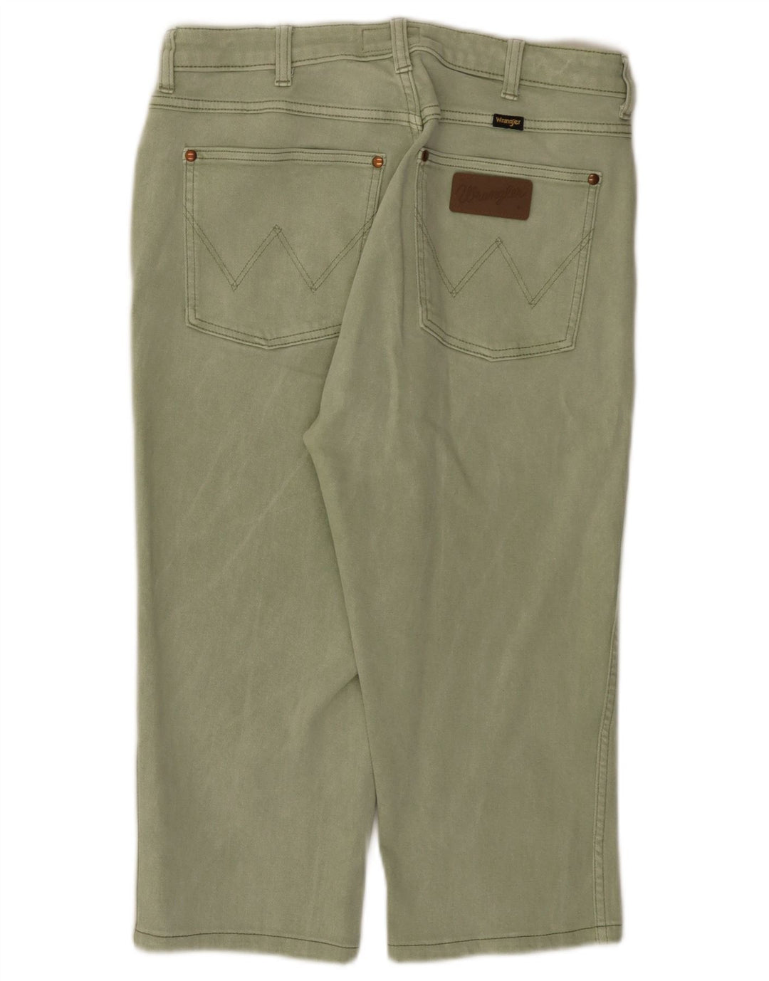 Pantaloni casual dritti da donna WRANGLER W30 L27 cotone verde