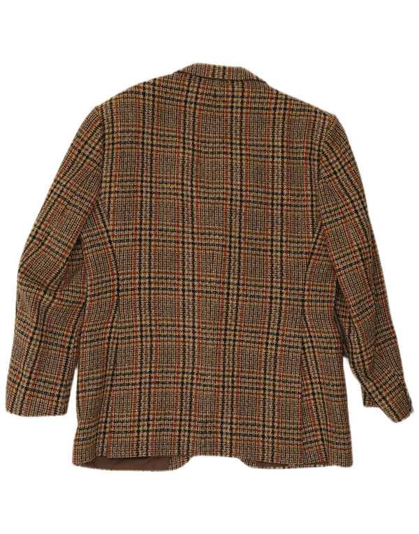Giacca blazer da uomo a 2 bottoni Avant IT 54 2XL lana a quadri marrone