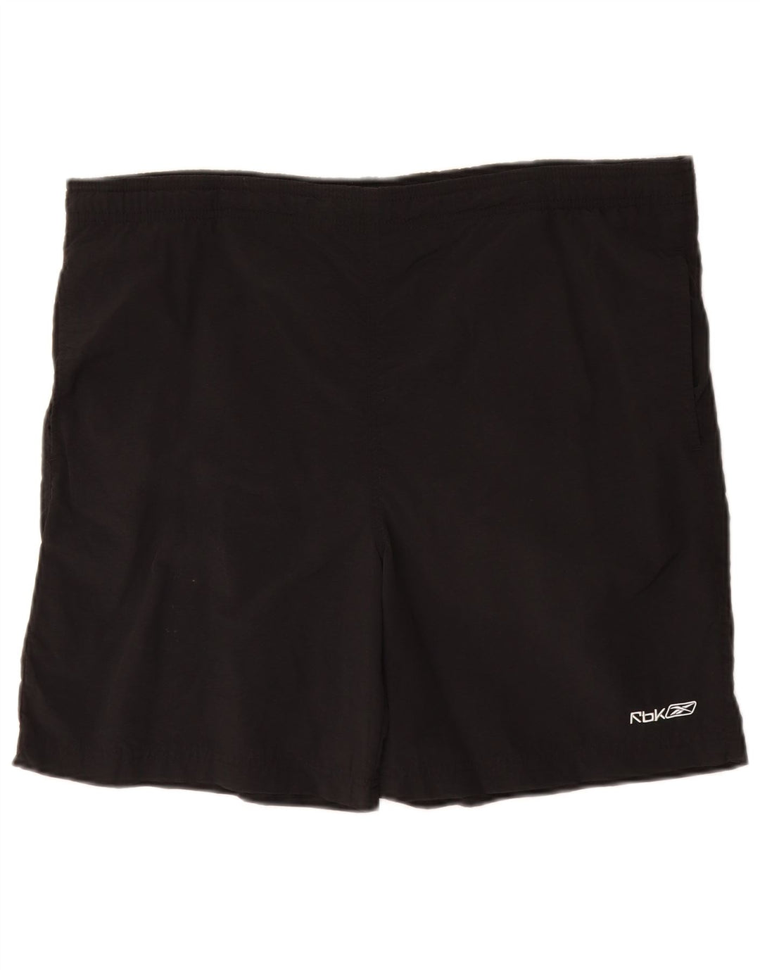 Pantaloncini da bagno Reebok da uomo grandi in nylon nero