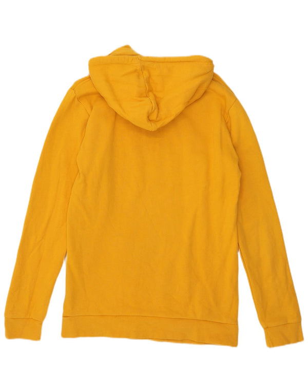 Felpa con cappuccio grafica da uomo Adidas Small in cotone giallo