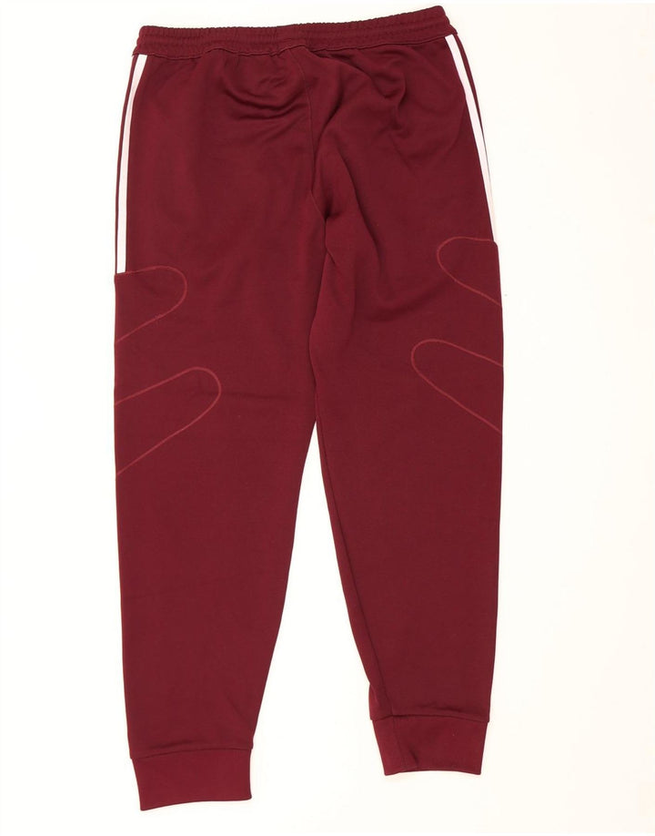 Pantaloni da tuta da uomo Adidas Joggers medio bordeaux poliestere