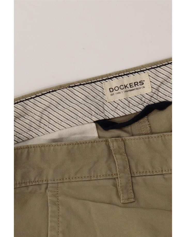 Pantaloncini chino da uomo Dockers W36 grandi in cotone kaki