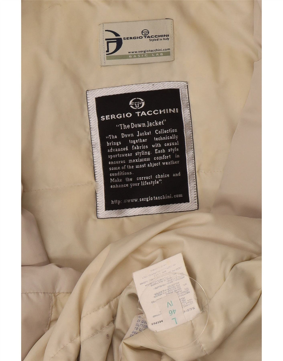 Piumino Donna Sergio Tacchini IT 46 Large Beige Poliestere