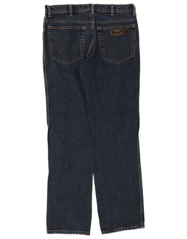 Jeans dritti da uomo Wrangler Texas W34 L32 cotone blu navy