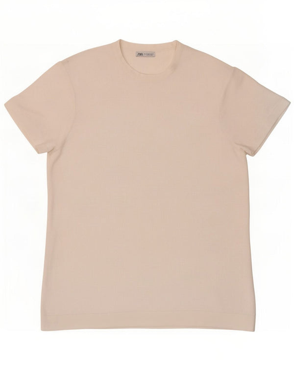 T-shirt Zara da uomo Top piccola bianca