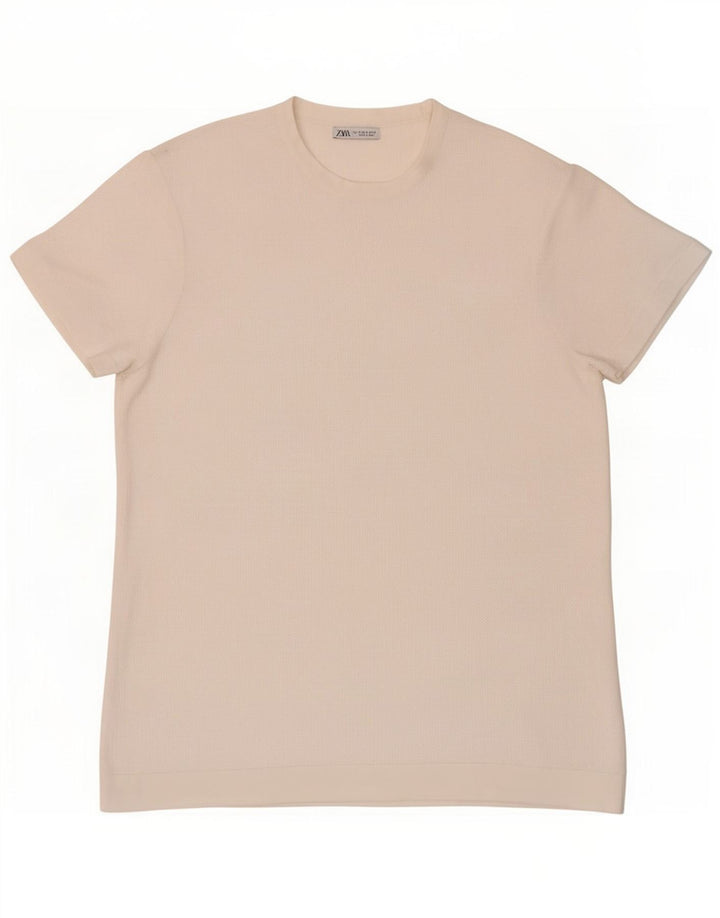 T-shirt Zara da uomo Top piccola bianca