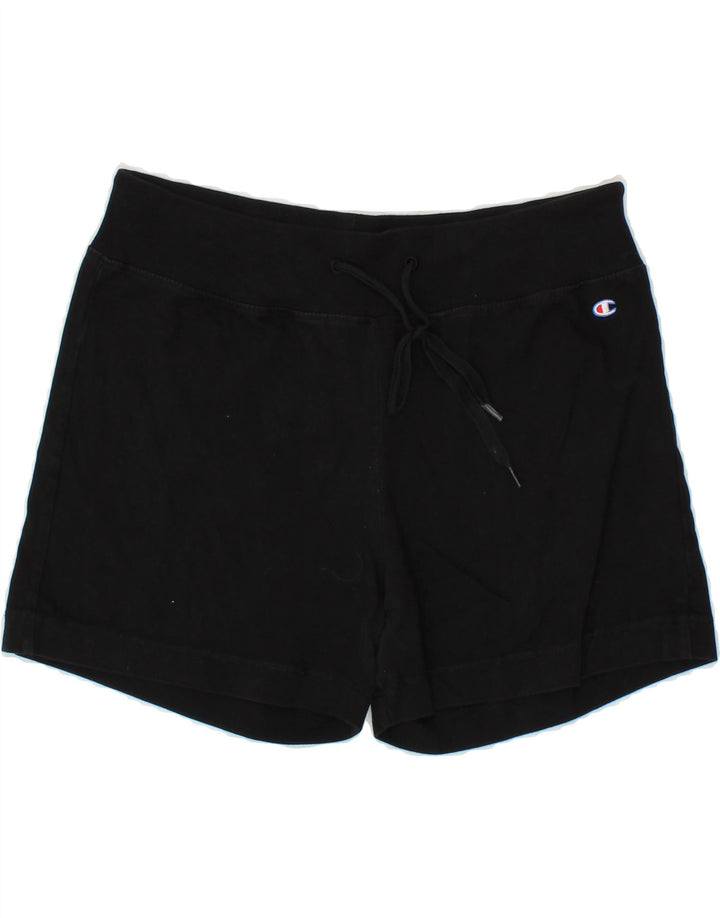 CHAMPION Womens Heritage Classics Sport Shorts UK 12 Medium Black Cotton Vintage Champion and Second-Hand Champion from Messina Hembry 