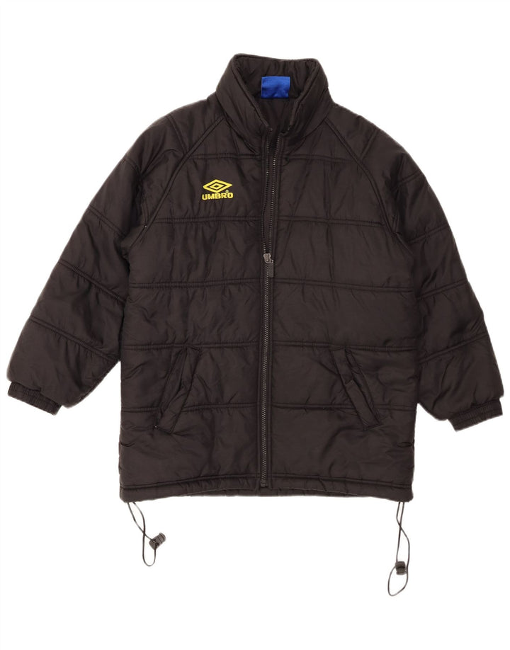 Giacca imbottita da bambino Umbro 10-11 anni in nylon nero
