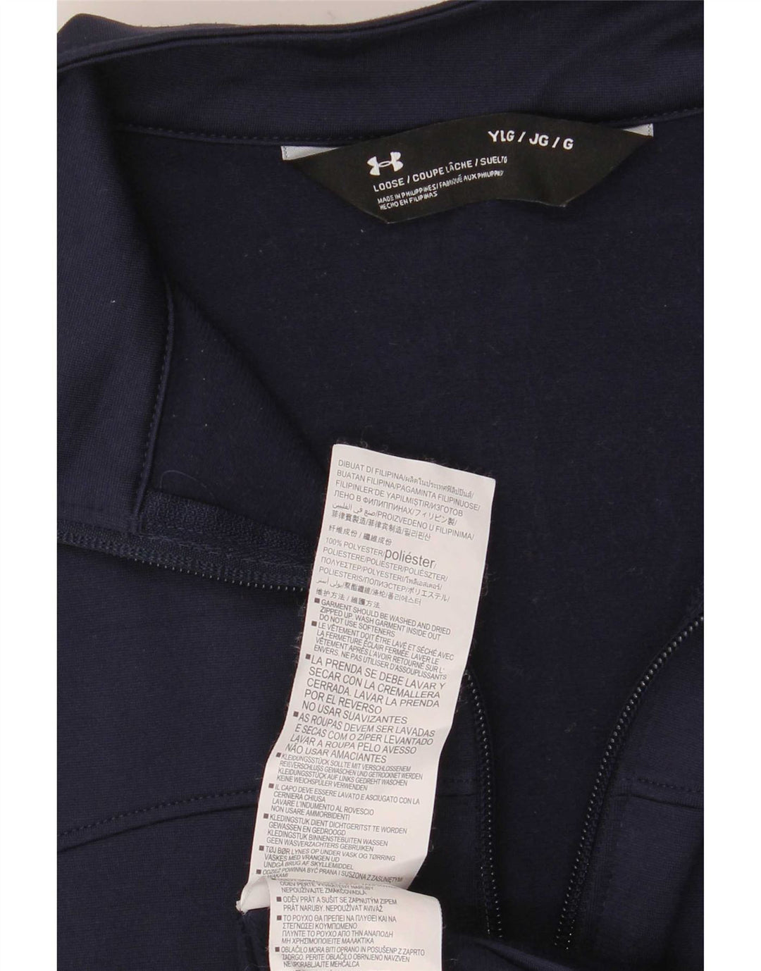 Giacca da tuta da ragazzo Under Armour 11-12 anni, grande, blu navy