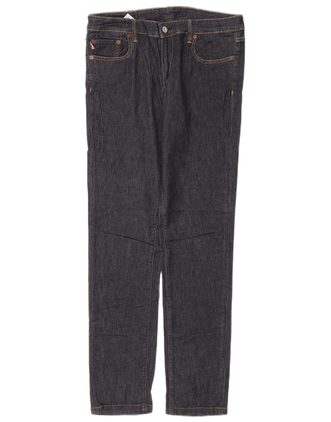 Jeans dritti da donna Ralph Lauren W32 L33 cotone blu navy