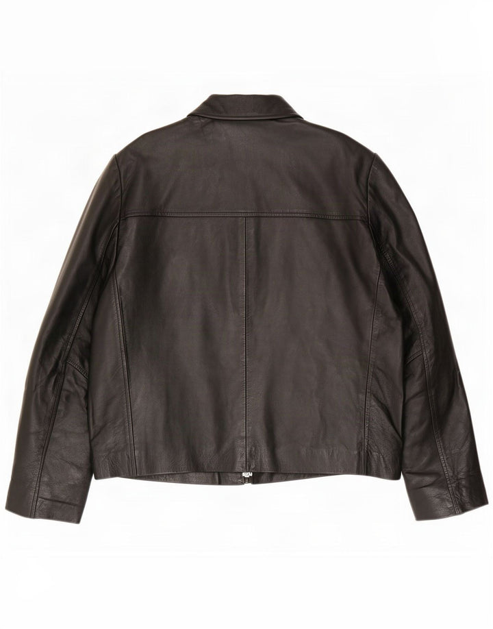 Giacca in pelle da uomo Matinee UK 36 piccola nera