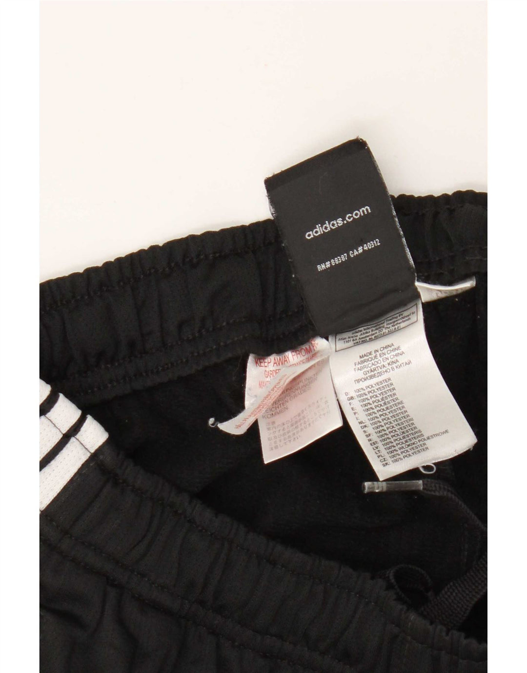 Pantaloncini sportivi Adidas da ragazzo 13-14 anni in poliestere nero