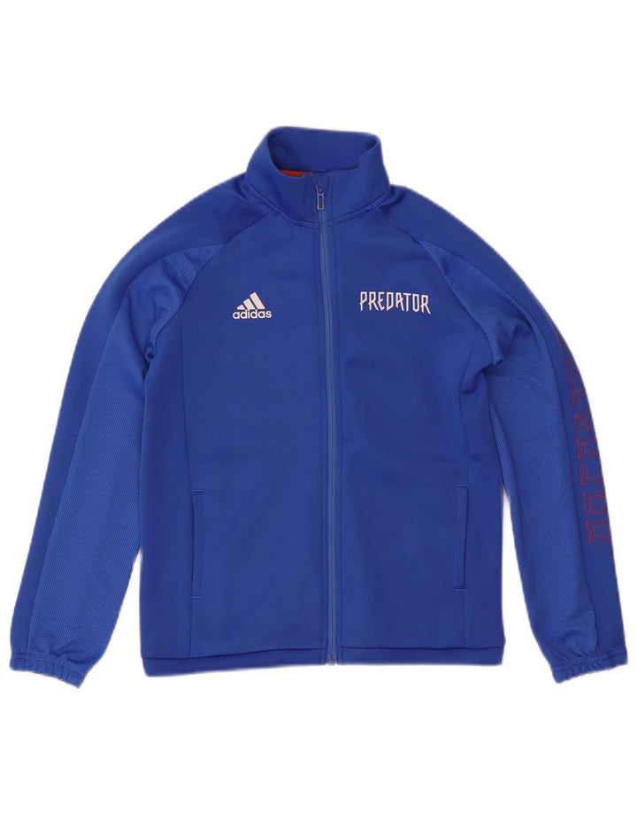 Giacca da ginnastica Adidas Predator Graphic da ragazzo 9-10 anni in poliestere blu