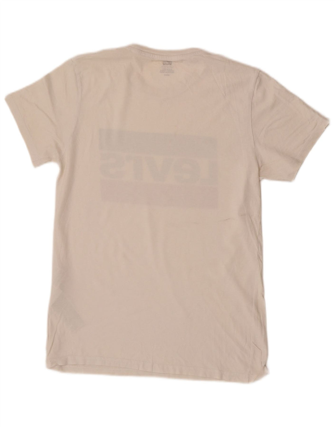T-shirt grafica da uomo Levi's Top Small in cotone bianco sporco