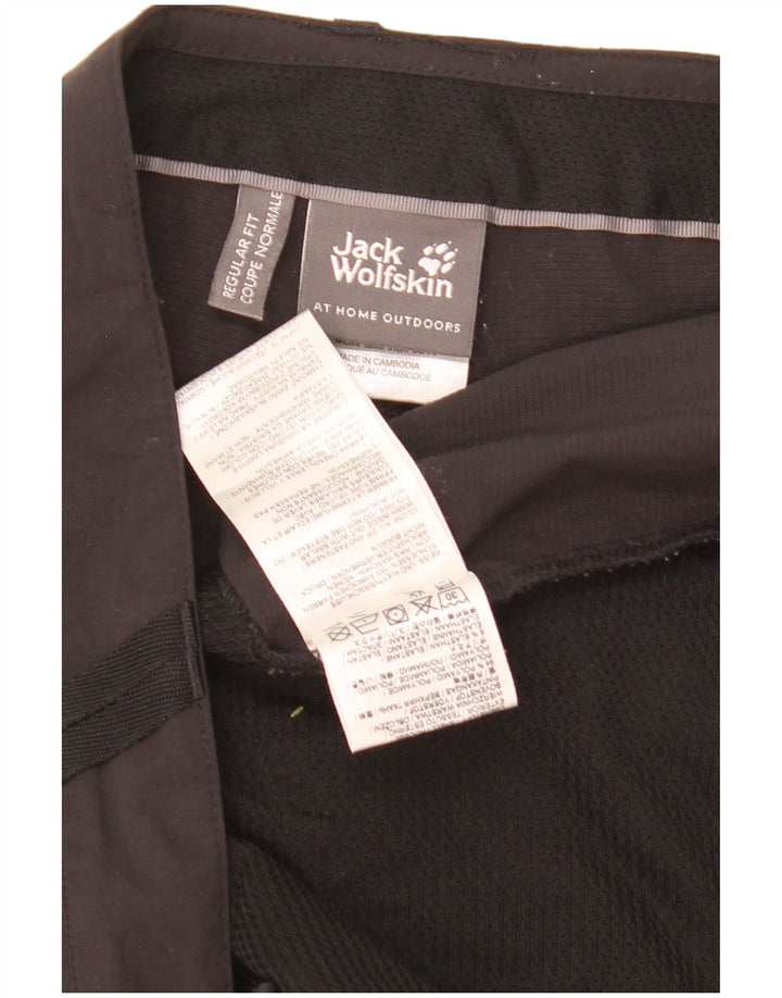 Pantaloncini cargo da uomo Jack Wolfskin UK 46 XL W40 Poliammide nera