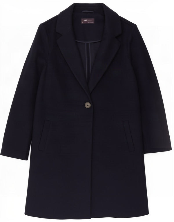 Soprabito oversize da donna Marks & Spencer UK 10 piccolo poliestere blu navy