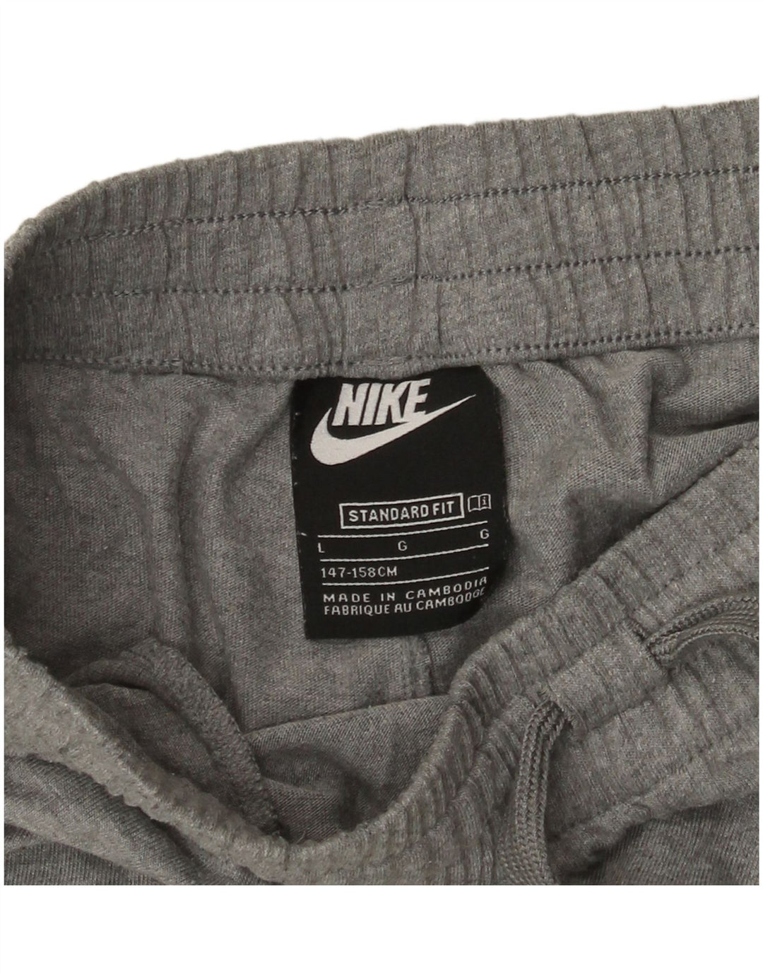 Pantaloncini sportivi Nike da bambino con vestibilità standard, 12-13 anni, grande, in poliestere grigio