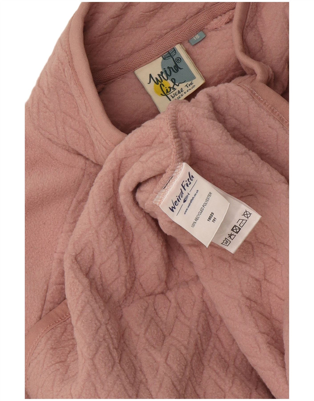 Giacca in pile da donna Weird Fish UK 18 XL poliestere rosa