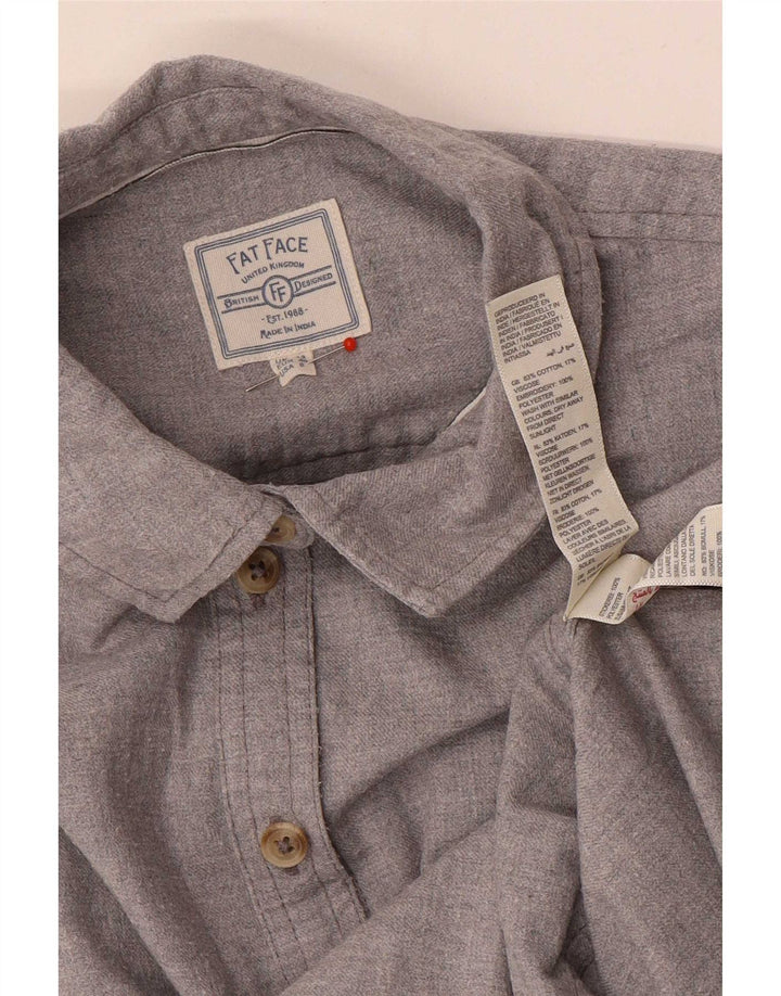 Camicia da donna Fat Face UK 12 Cotone grigio medio