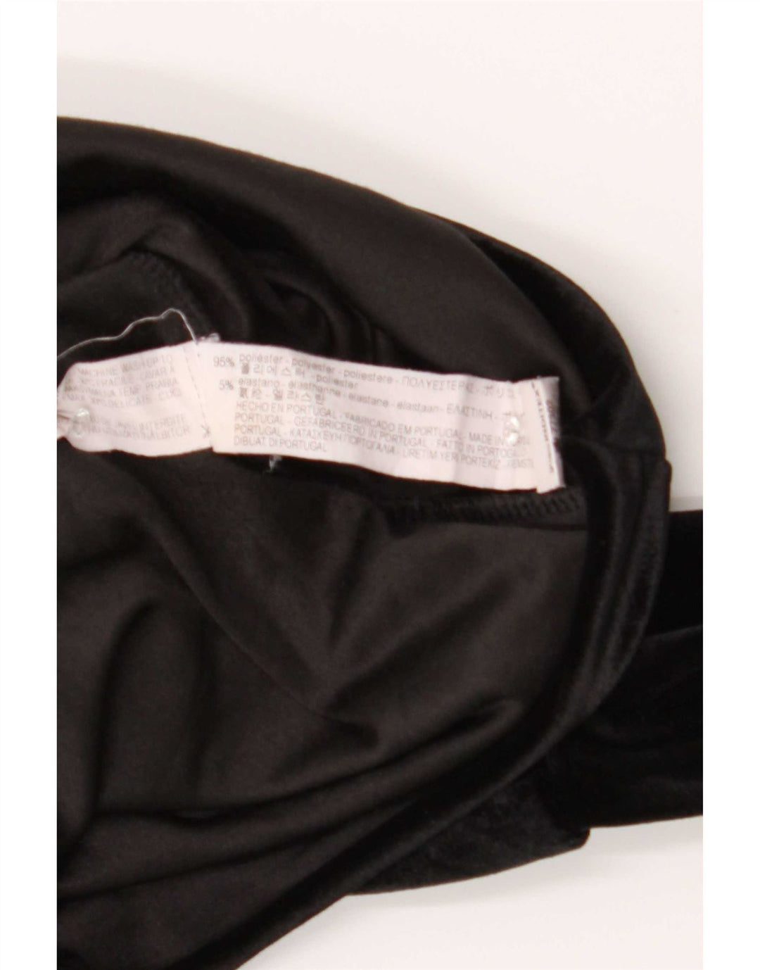 Abito a trapezio a maniche lunghe da donna Zara UK 16 grande poliestere nero
