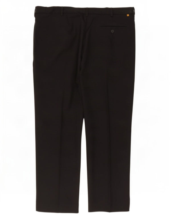 Pantaloni chino dritti vestibilità classica da uomo Farah W42 L29 poliestere nero