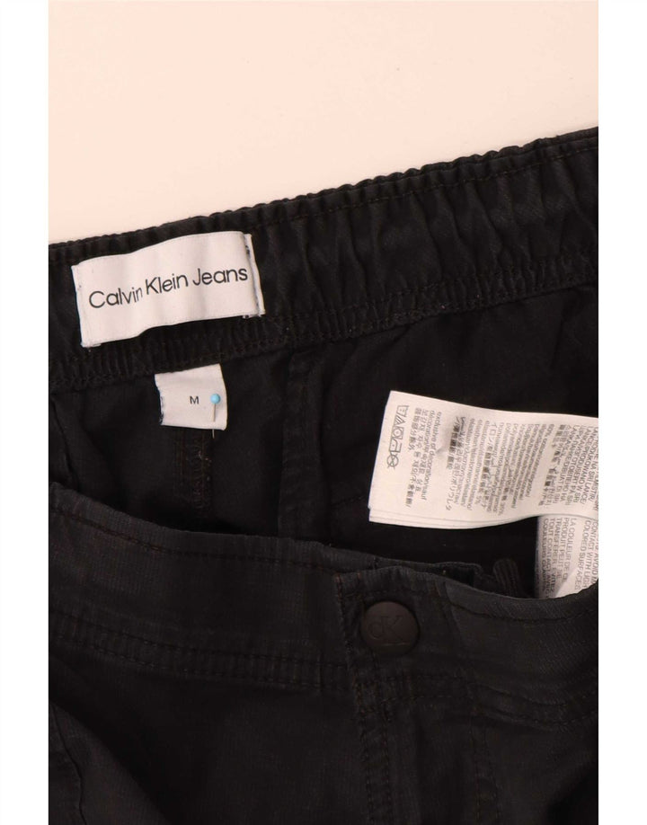 Pantaloni cargo da uomo Calvin Klein Joggers medi W32 L30 cotone nero