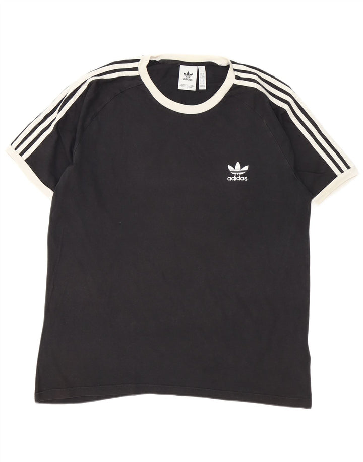 T-shirt da uomo Adidas Top XL in cotone nero