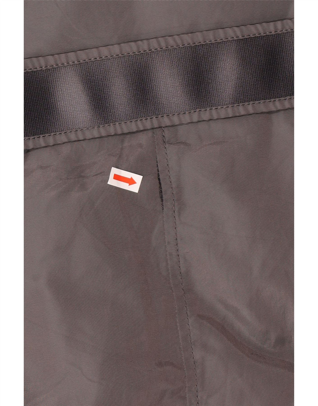 PEUTEREY Giacca imbottita con cintura da donna IT 46 Large grigia in poliammide classica