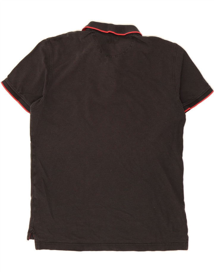 LEVI'S Mens Polo Shirt Medium Black Cotton Vintage Levi's and Second-Hand Levi's from Messina Hembry 