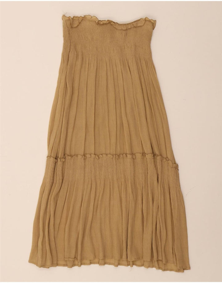 SPORTSTAFF Womens Strapless Dress Size 8 Beige Vintage Sportstaff and Second-Hand Sportstaff from Messina Hembry 