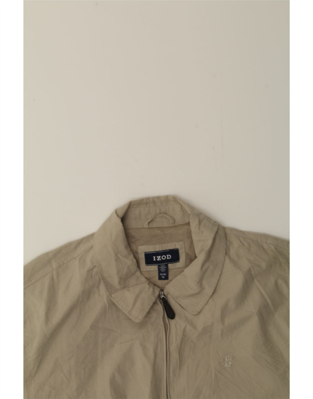 IZOD Mens Bomber Jacket UK 42 XL Beige Polyester Vintage Izod and Second-Hand Izod from Messina Hembry 