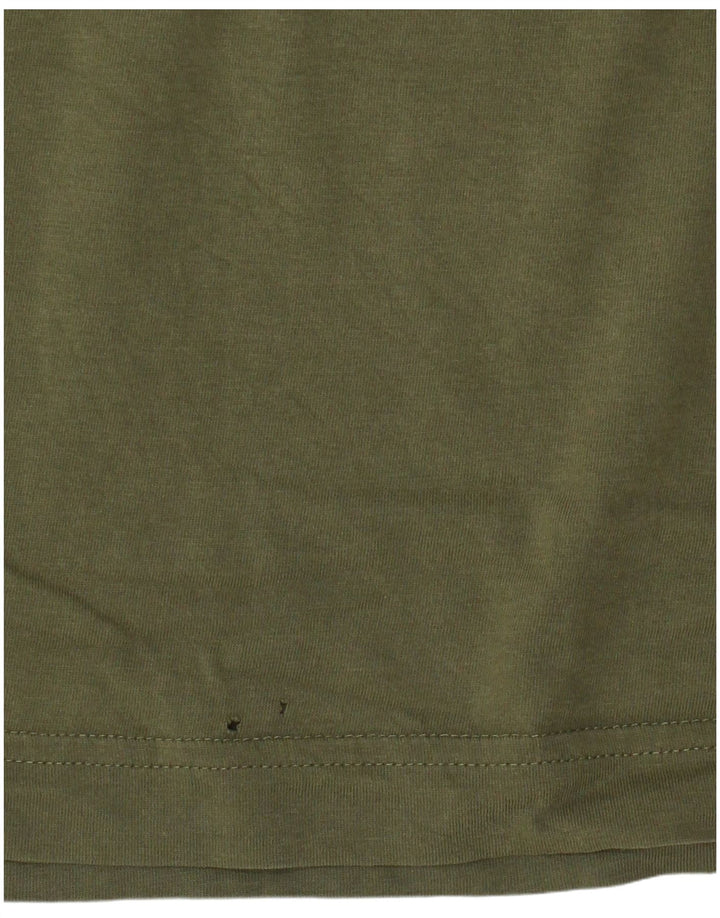 Gant T-shirt grafica da uomo Top in cotone kaki medio