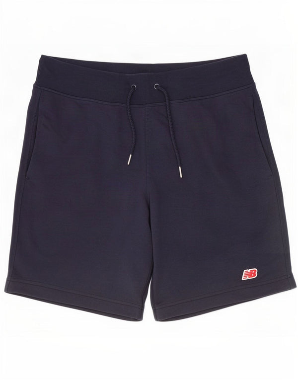 Pantaloncini sportivi da uomo New Balance Large in cotone blu navy
