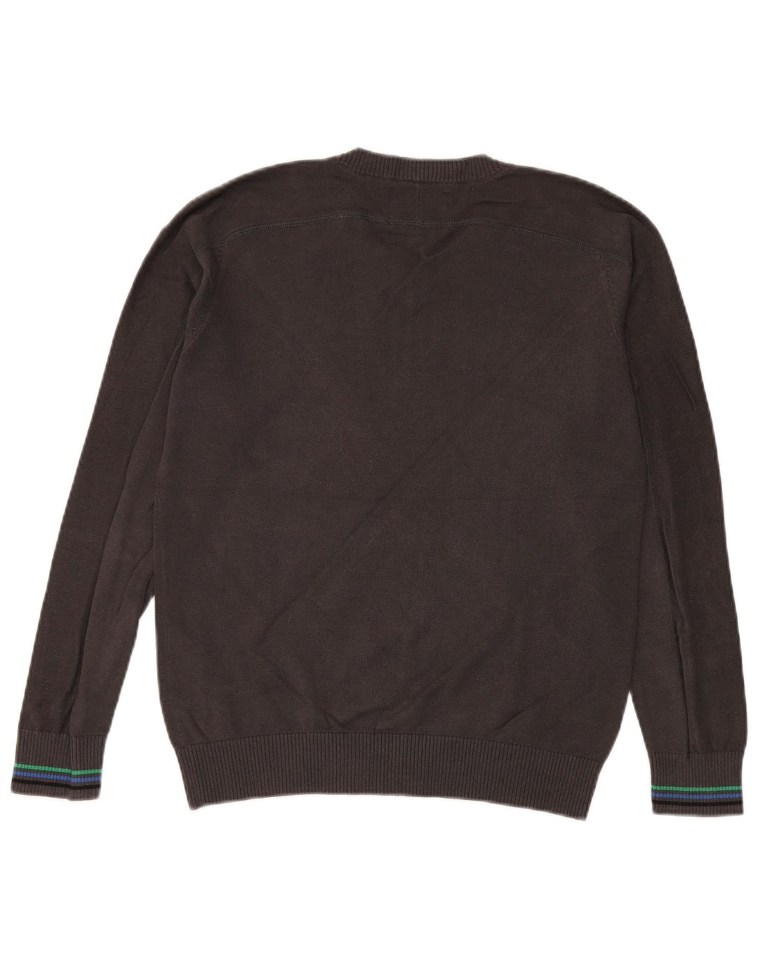 Maglione maglione con scollo a V da uomo Jack & Jones in cotone grigio medio