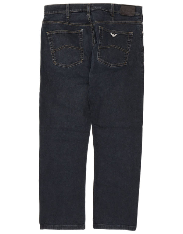 Jeans dritti da uomo ARMANI W36 L28 blu navy