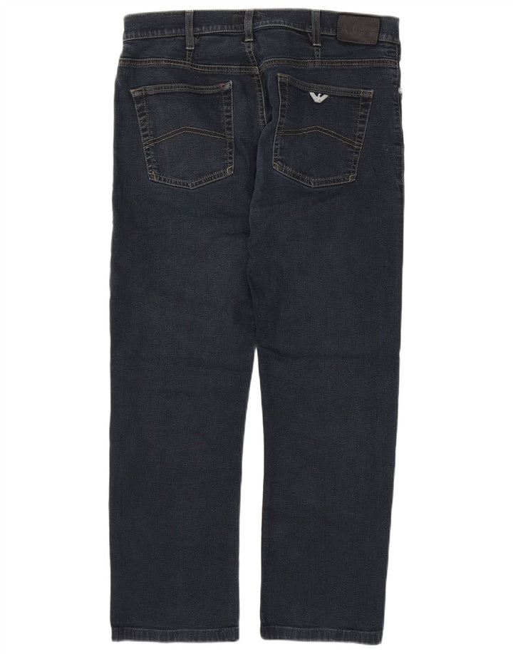 Jeans dritti da uomo ARMANI W36 L28 blu navy