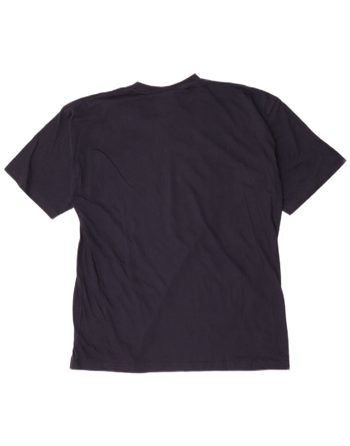 T-shirt da uomo Umbro Top Large in cotone blu navy