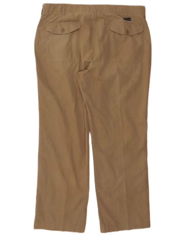Pantaloni chino bootcut da uomo Marks & Spencer blu Harbour W38 L29 Beige