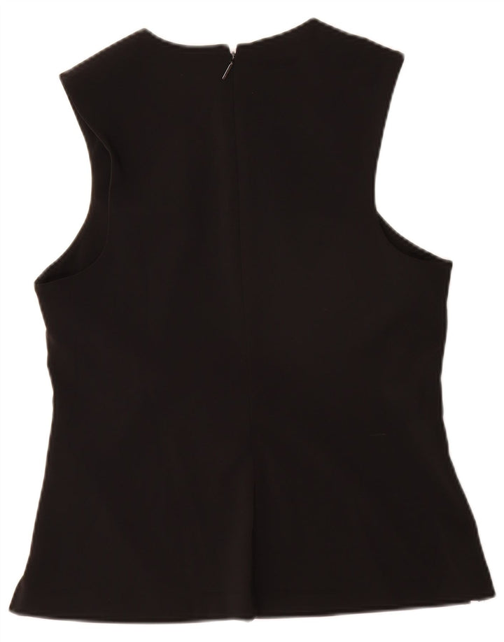 Camicetta senza maniche da donna Calvin Klein IT 40 Small Nero Poliestere