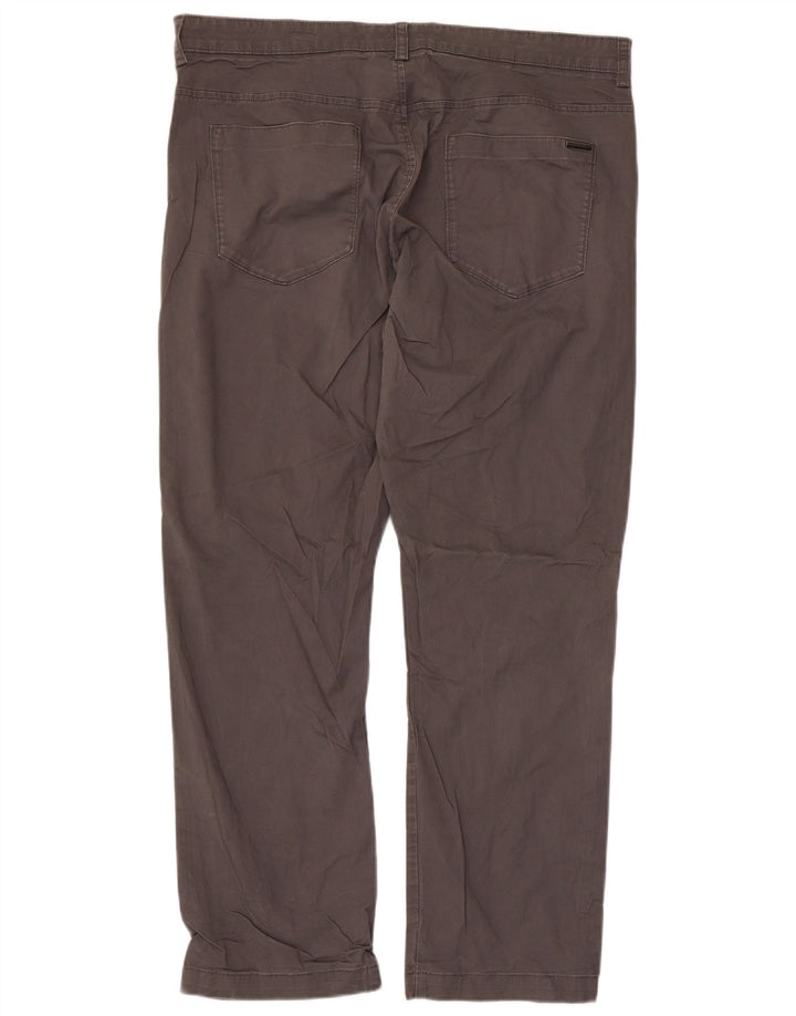 CALVIN KLEIN Pantaloni casual dritti da uomo W36 L30 Cotone grigio