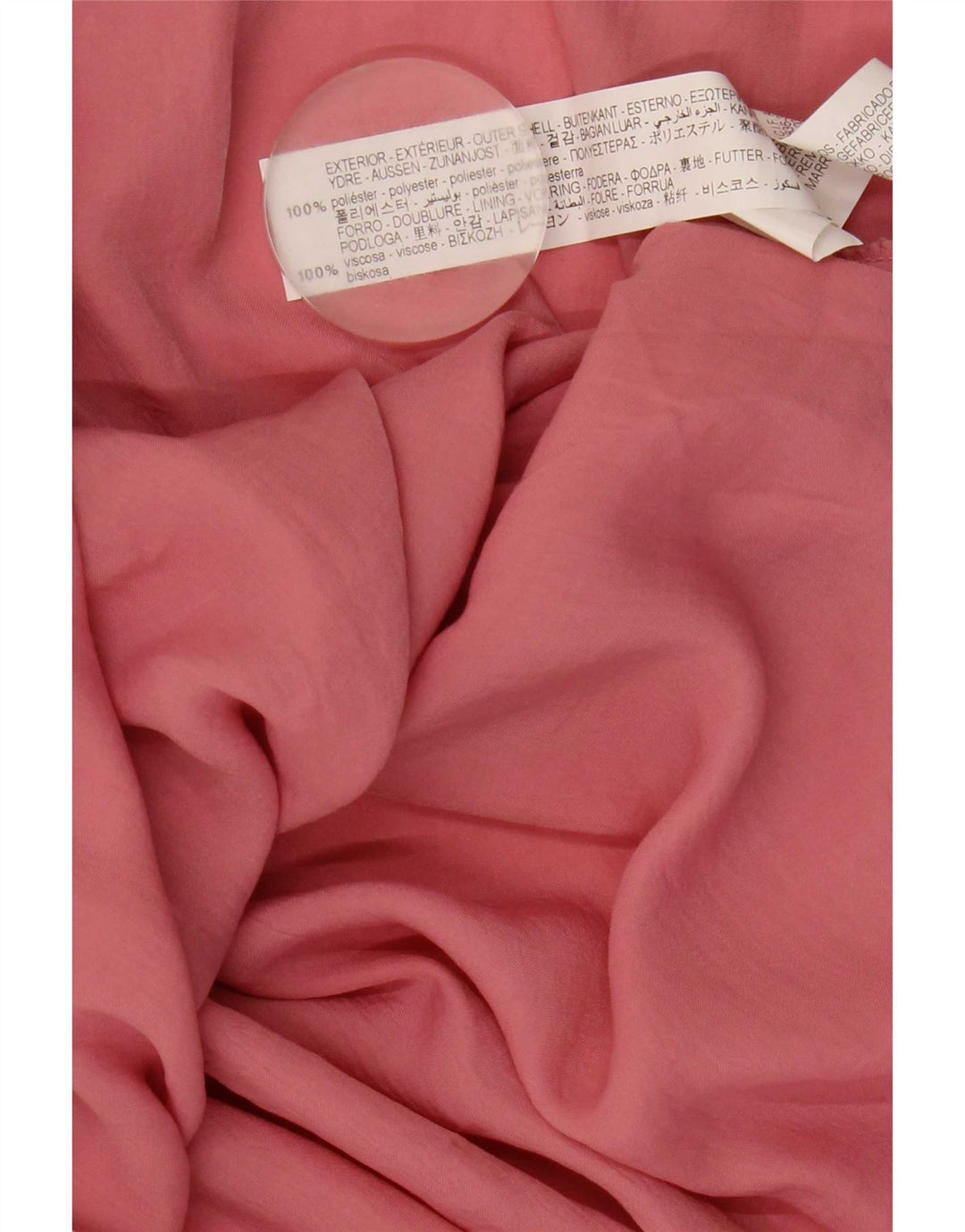Abito maxi da donna Zara con scollo all'americana UK 12 Poliestere rosa medio