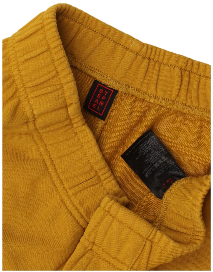 Pantaloncini sportivi da donna Stefanel UK 8 piccoli in cotone giallo