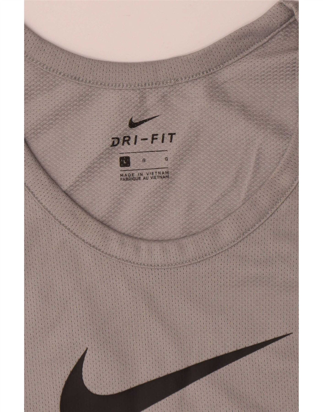 Canotta grafica Nike Dri Fit da uomo, grande, in poliestere grigio