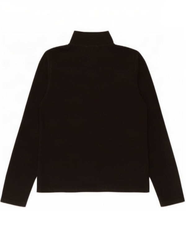 The North Face Womens Zip Neck Fleece Jumper UK 14 Medium Black