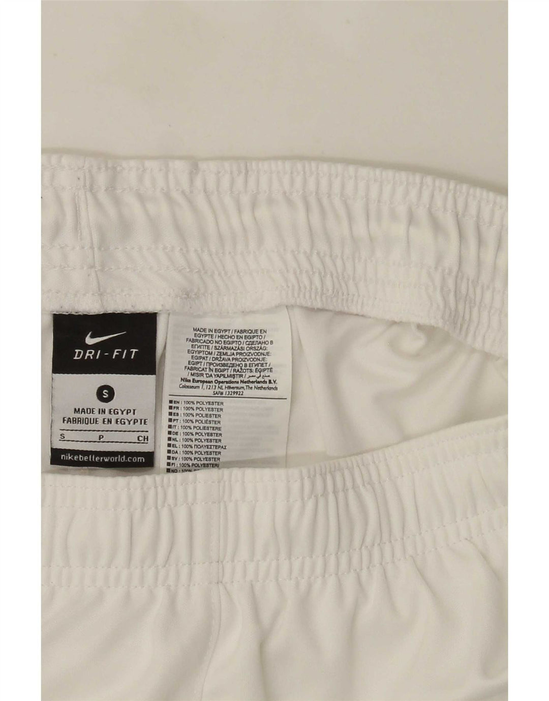 Pantaloncini sportivi Nike Dri Fit da uomo piccoli in poliestere bianco