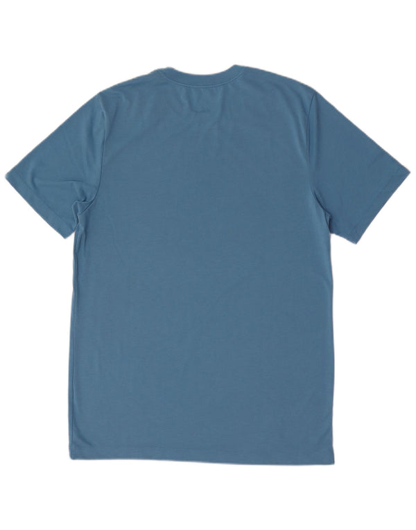 T-shirt grafica Nike Dri Fit da uomo, blu medio