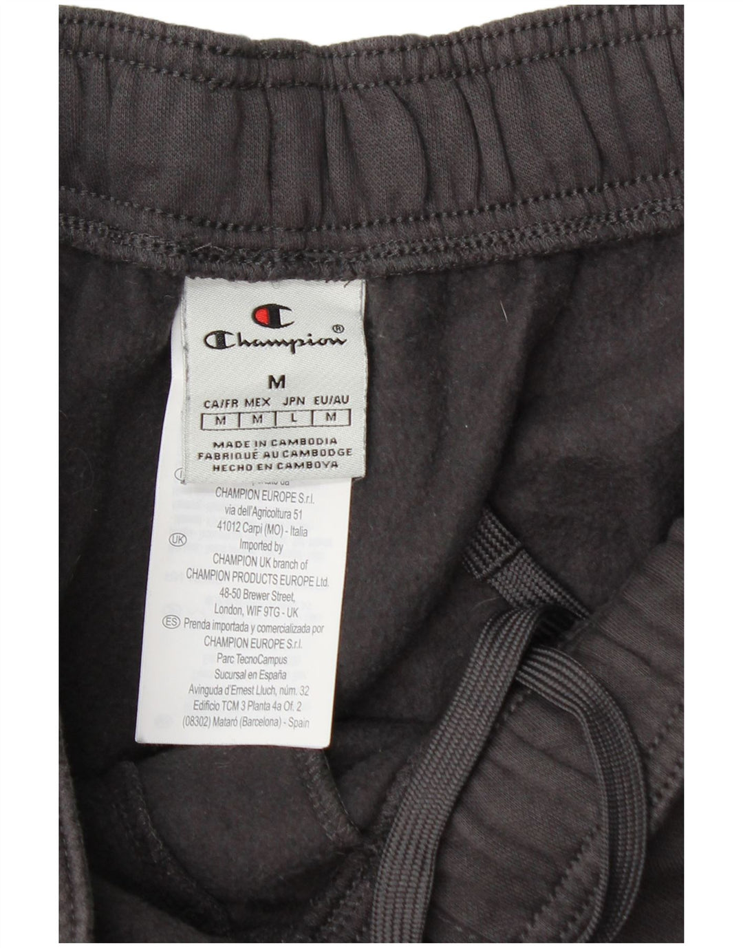 Pantaloni da tuta con grafica da donna Champion UK 14 Cotone grigio medio