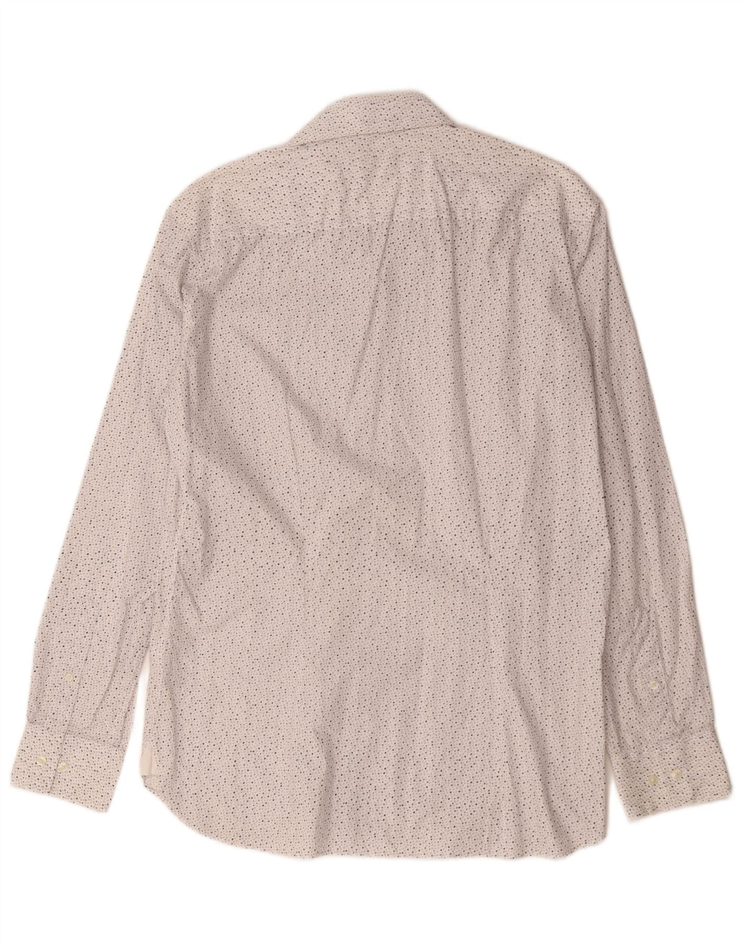 Ted Baker Camicia da uomo con motivo astratto taglia 16 grande cotone bianco